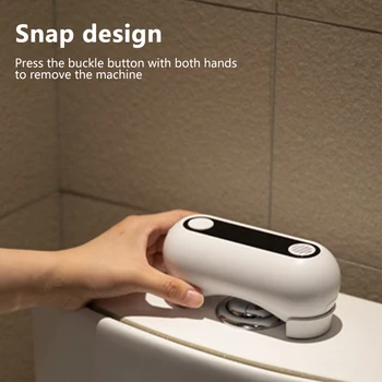 Автоматическая кнопка смыва унитаза 2000 мАч Бесконтактный Умный датчик смыва унитаза Удаляет запах Смыв для унитаза для домашнего и общественного использования