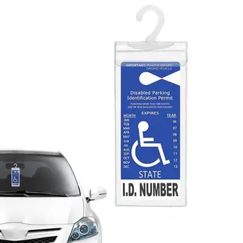 Держатель таблички для инвалидов для автомобиля, ультрапрозрачный держатель таблички с разрешением на парковку для инвалидов для автомобиля
