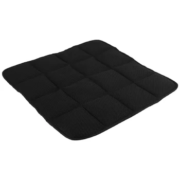 Дышащая подушка для автокресла из бамбукового угля 45 x 45 см (черная)