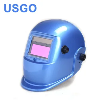 Сварочный шлем с автоматическим затемнением USGO KM-6000B с солнечными элементами и литиевой батареей